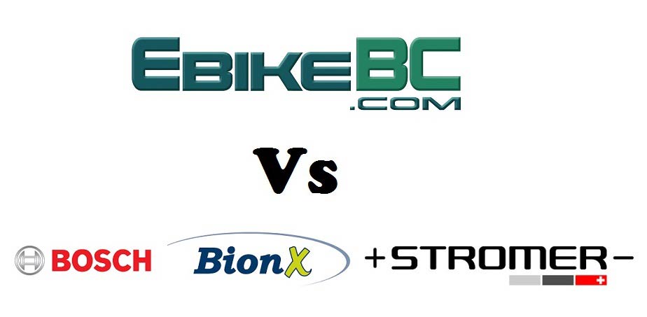 EbikeBC Vs Bionx, Bosch, Stromer ebikes