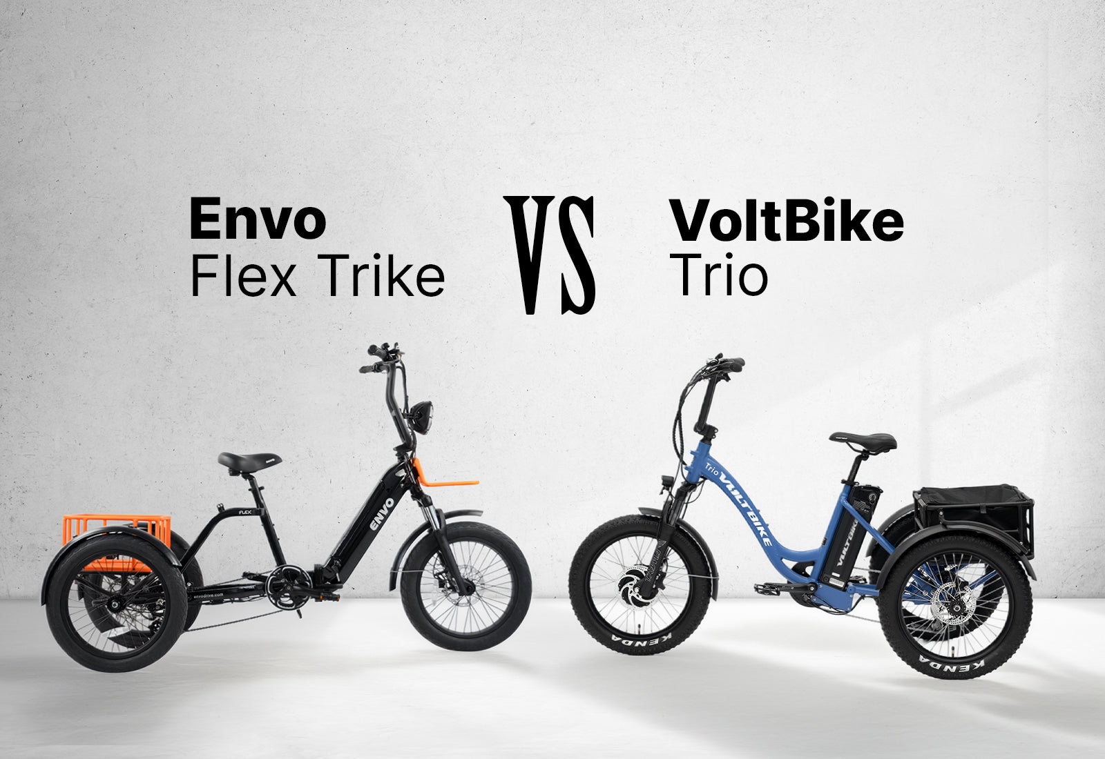 ENVO Flex Trike vs VoltBike Trio