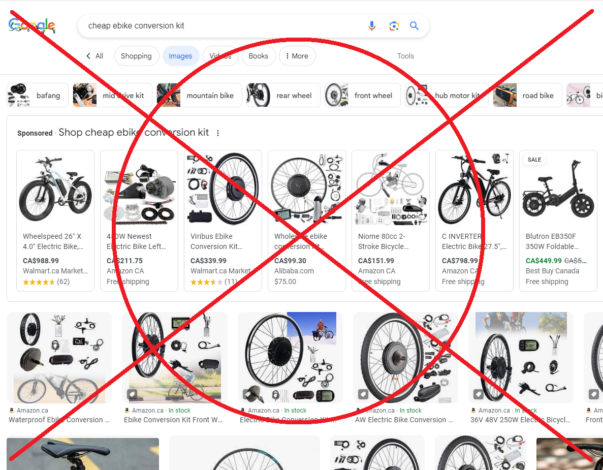 The Pitfalls of Purchasing Electric Bike Conversion Kits from Amazon, Alibaba, and Aliexpress: A Cautionary Tale