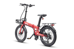 Envo Lynx electric bike - red color rear view