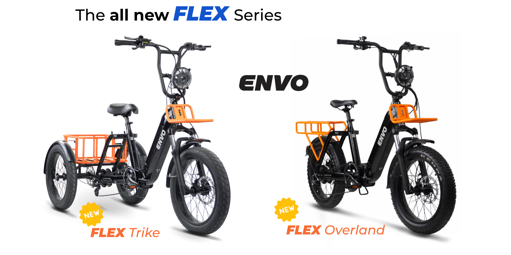 ENVO Drive Systems Unveils Next-Gen Flex Overland and Flex Trike eBikes