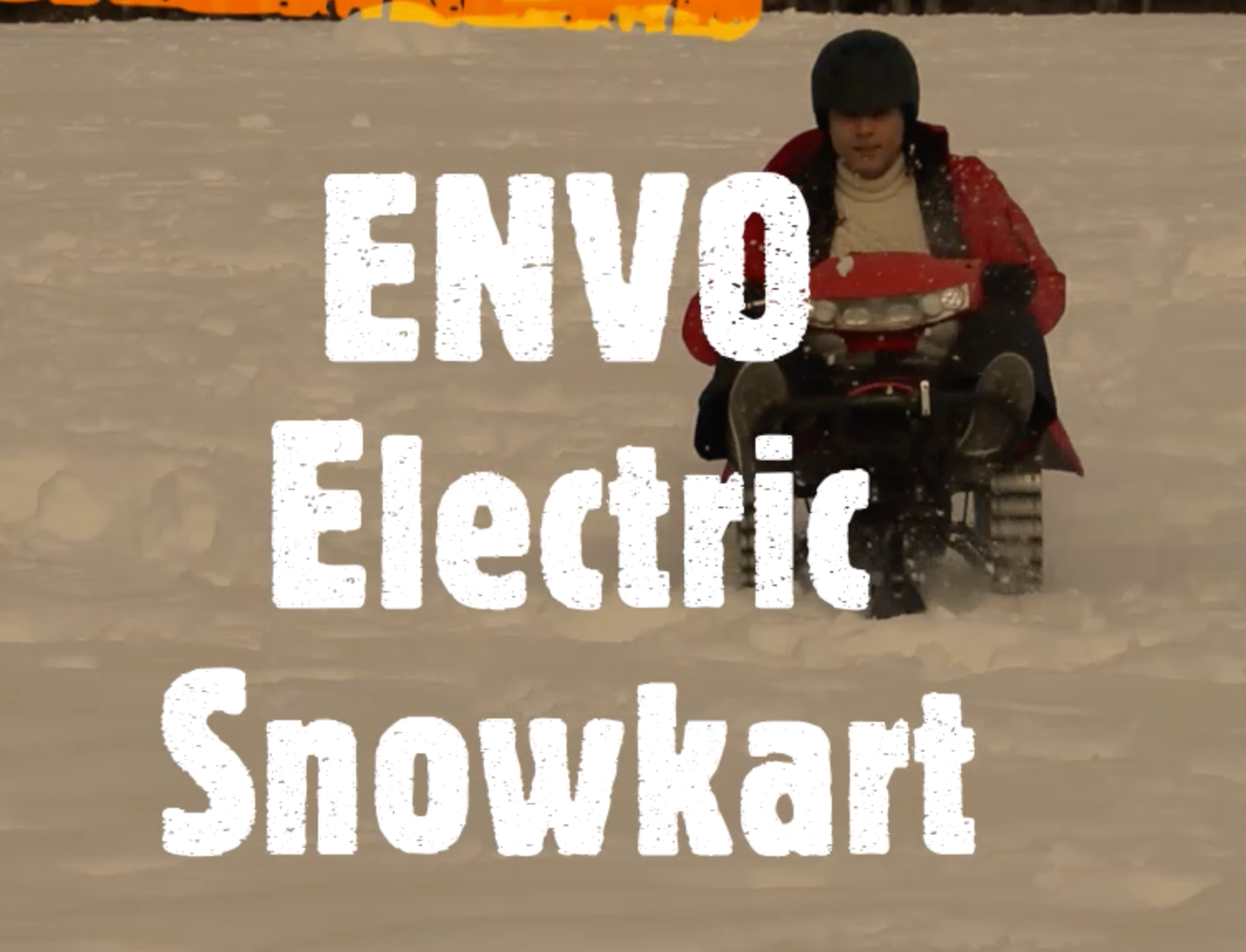 THE FIRST LOW-COST ELECTRIC SNOWKART