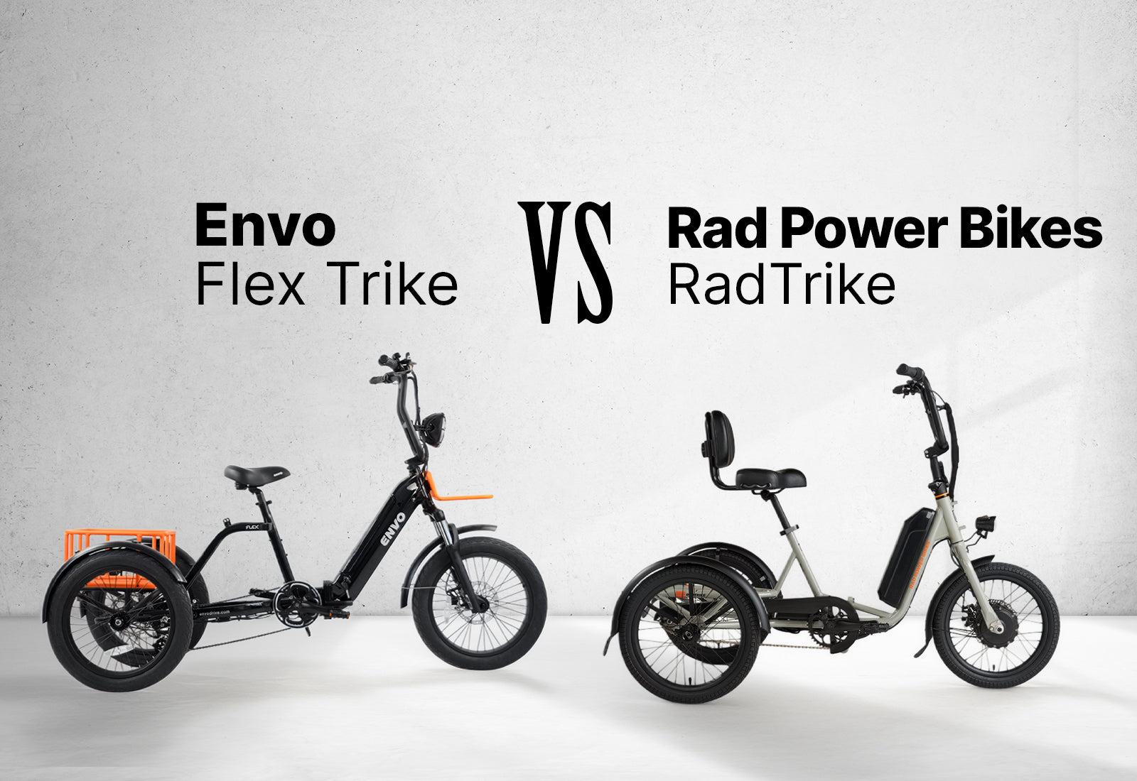 ENVO Flex Trike vs Rad Power Bikes RadTrike