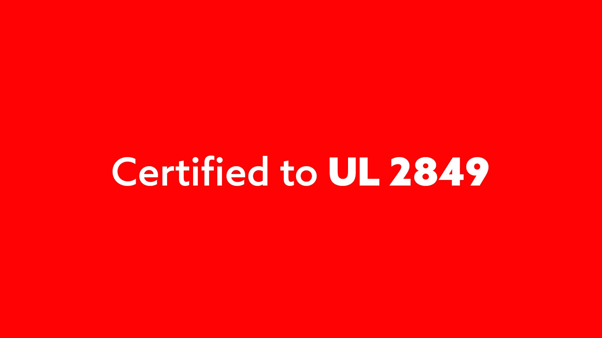 ENVO ST50 UL 2849 full system safety certification