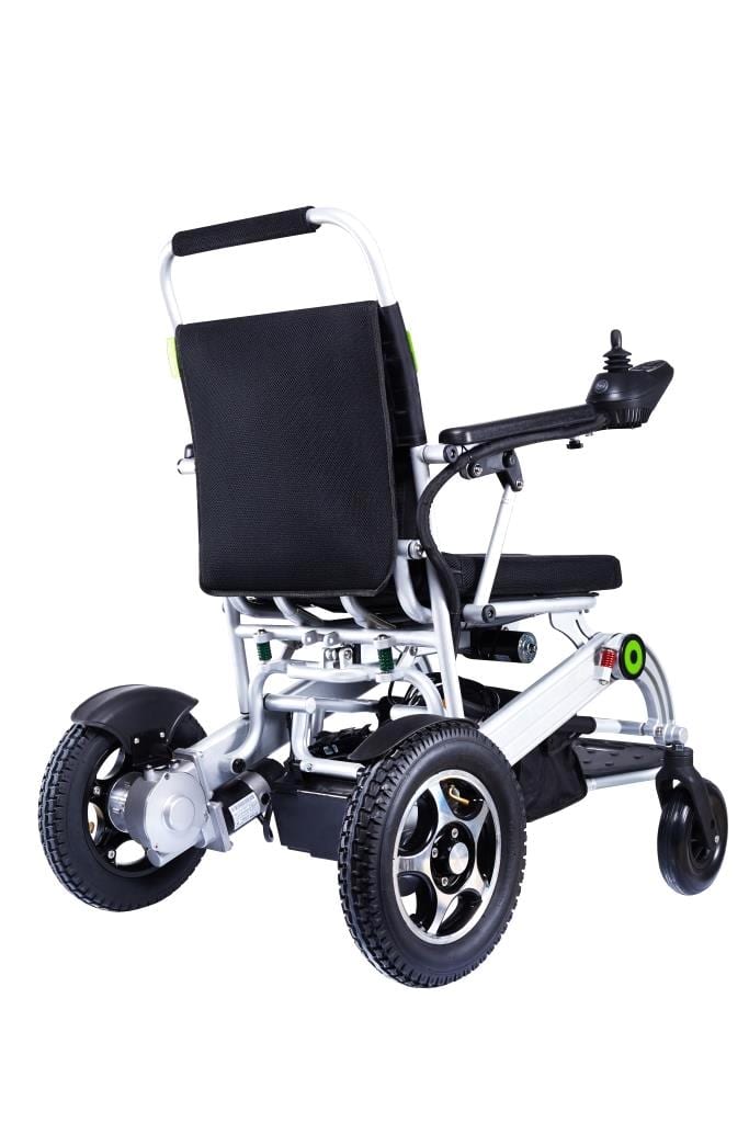 electric wheelchair from the back