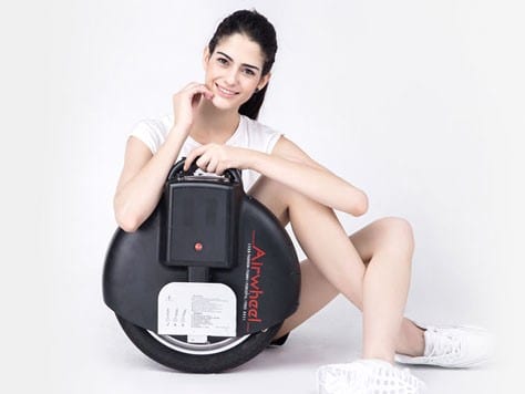 Model with airwheel unicycle