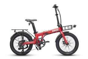 Envo Lynx electric bike - red color side view
