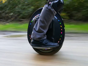 Gotway Tesra V2 electric unicycle on the road