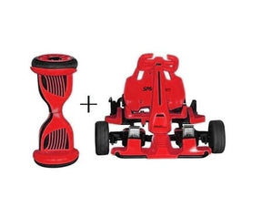 SmartKart Speed - Electric Go cart with Hoverboard - Red
