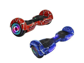 red and blue hover boards