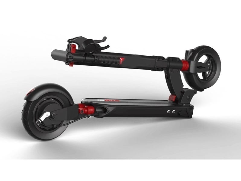 electric scooter folded up